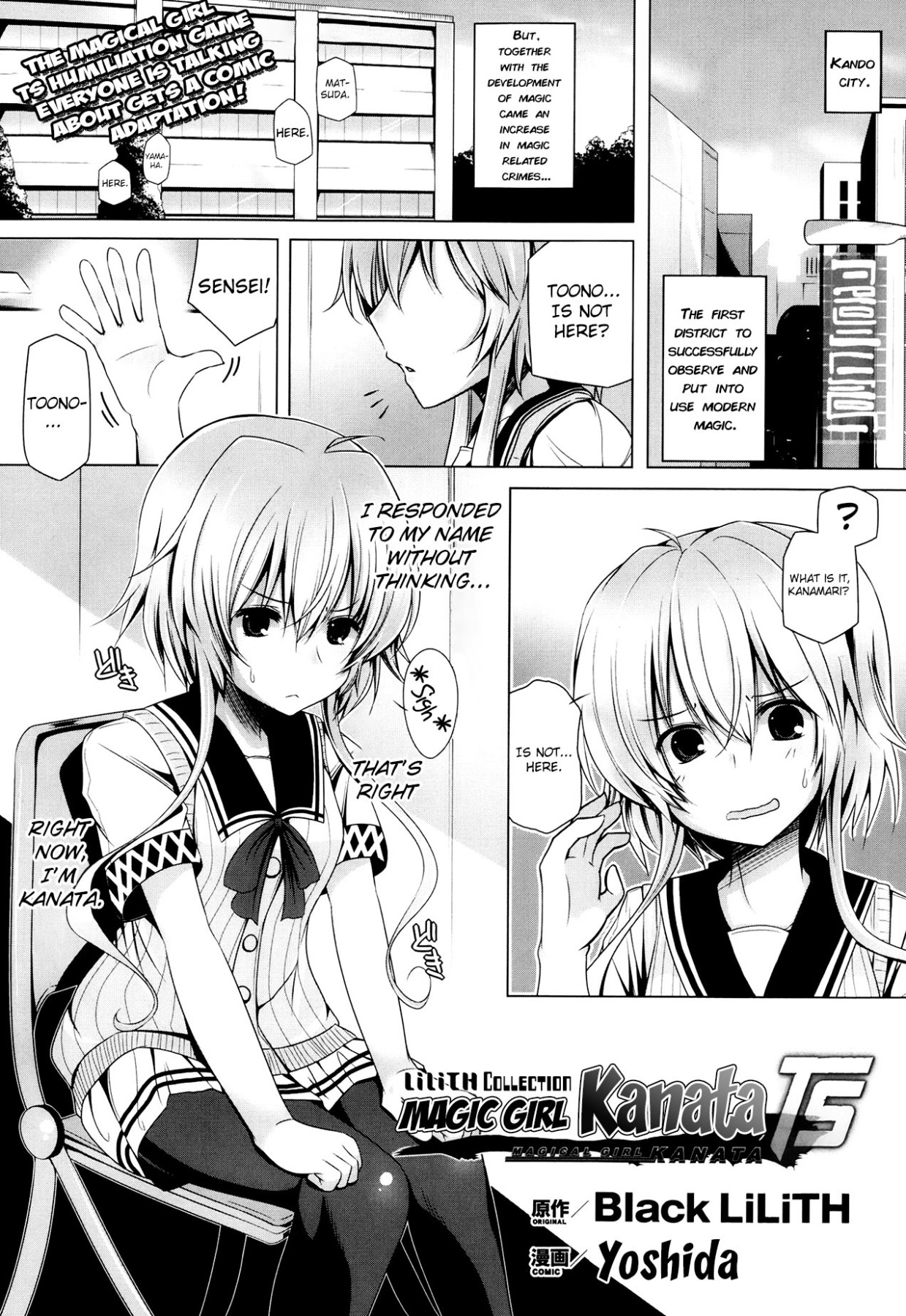 Hentai Manga Comic-Magical Girl Kanata TS-Read-1